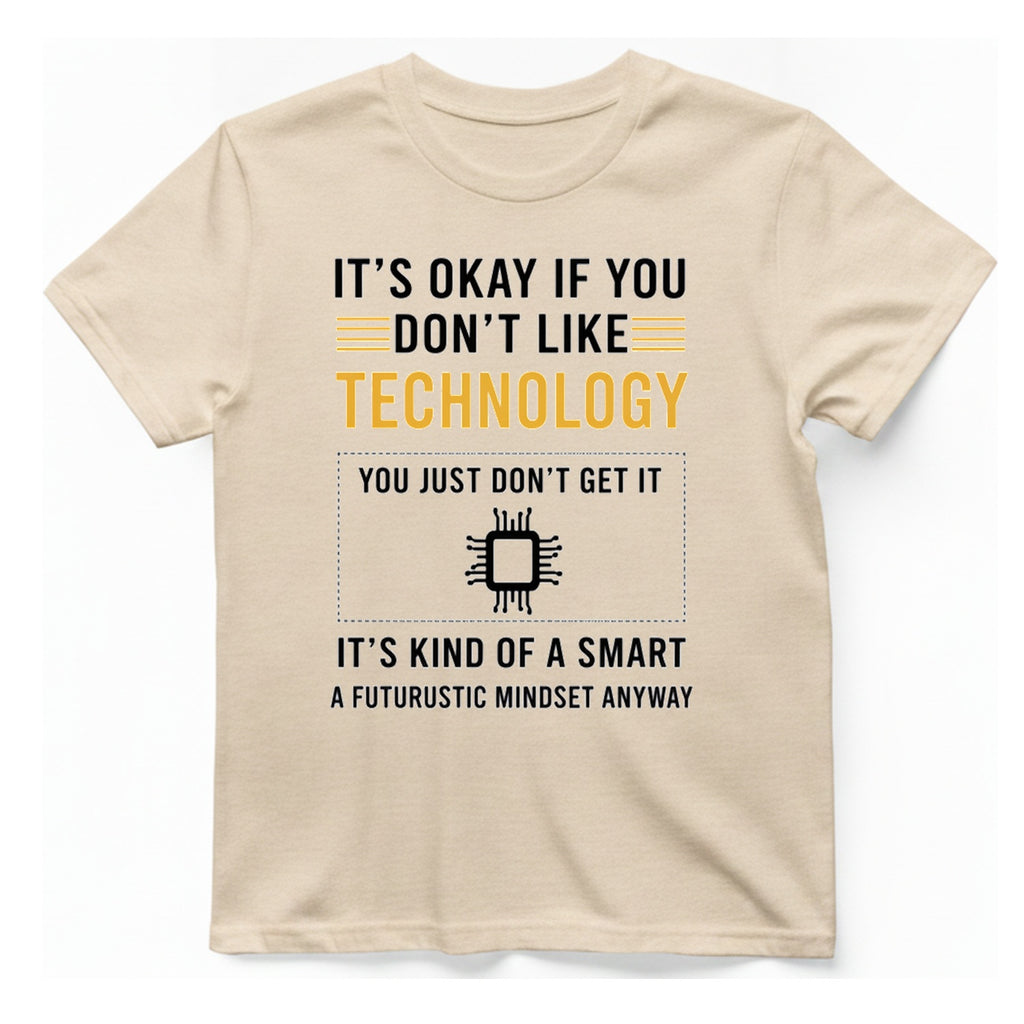 Technology Mindset Anyway T-Shirt - Natural front