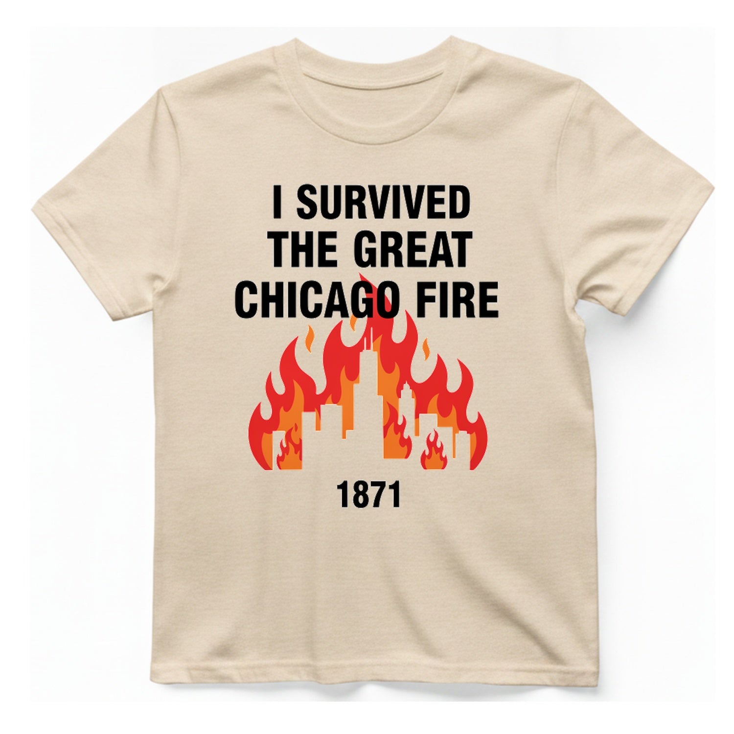Great Chicago Fire Classic T-Shirt - Natural front