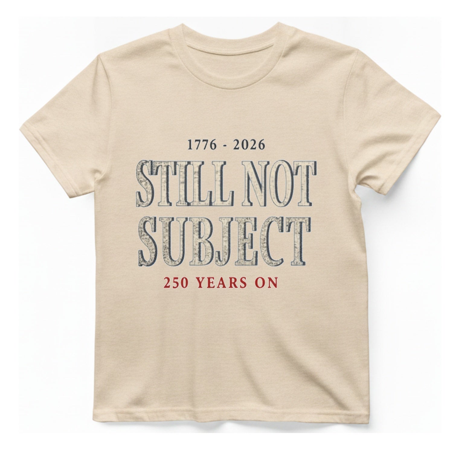 Still Not Subject T-Shirt - Natural front