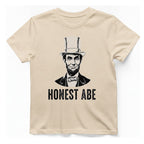 Honest Abe T-Shirt - Natural front