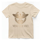 Veni Vidi Vici Roman Eagle T-Shirt - Natural front
