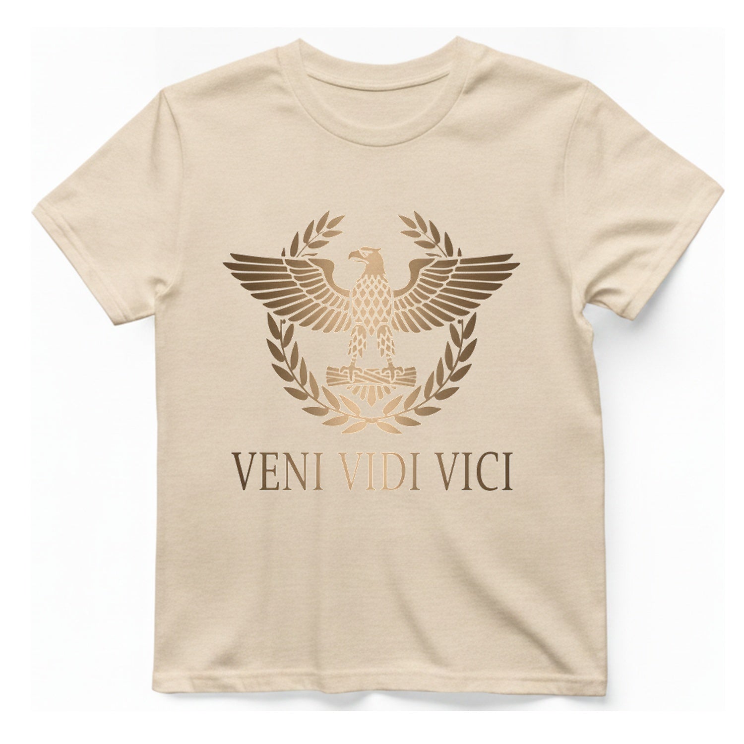 Veni Vidi Vici Roman Eagle T-Shirt - Natural front