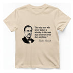 Theodore Roosevelt Quote T-Shirt - Natural front
