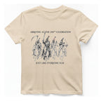 250Th Celebration Arriving T-Shirt - Natural front