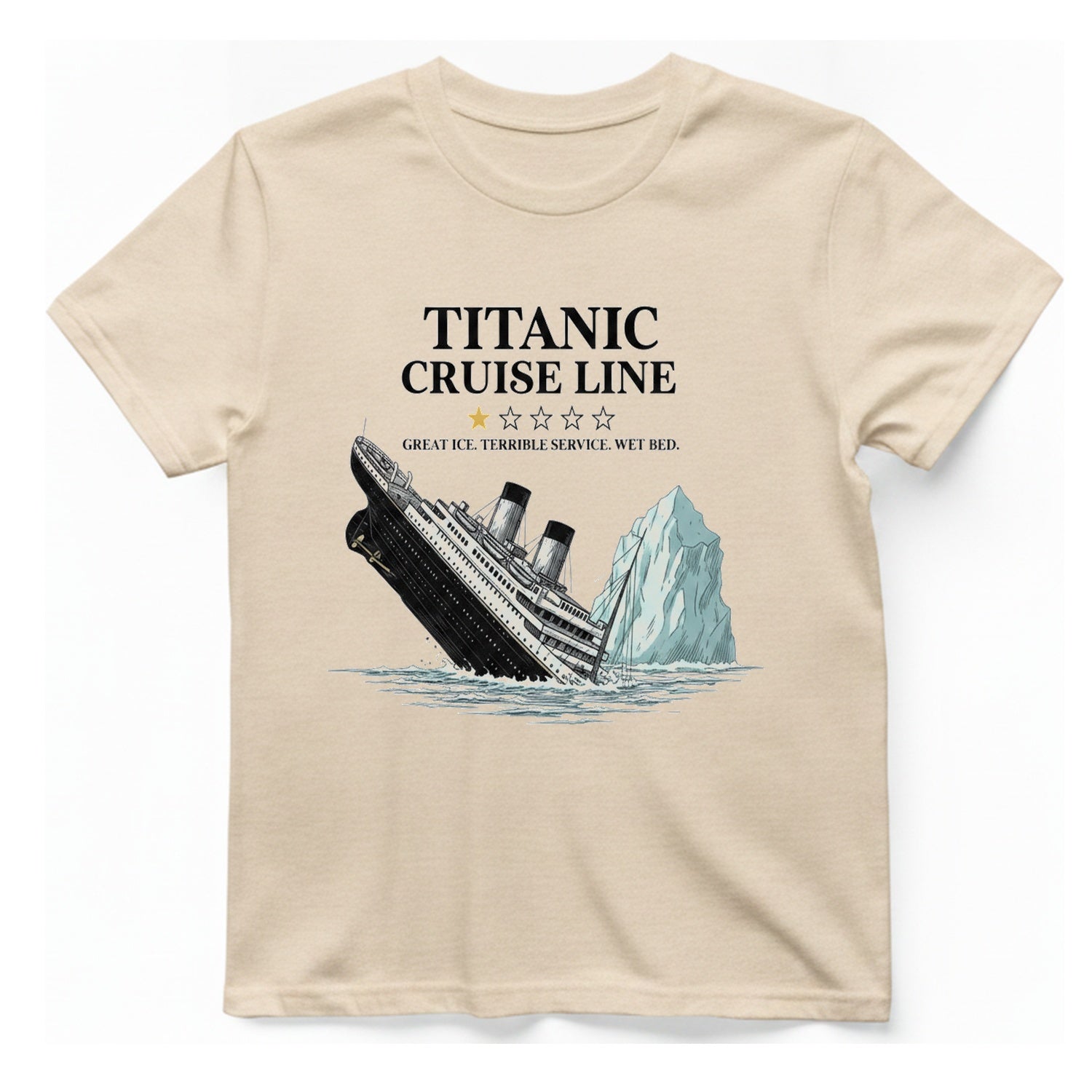 Titanic Cruise Line T-Shirt - Natural front