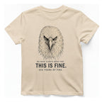 This Is Fine Eagle T-Shirt - Natural front
