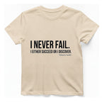 Gandhi Never Fails T-Shirt - Natural front