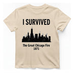 I Survived The Great Chicago T-Shirt - Natural front