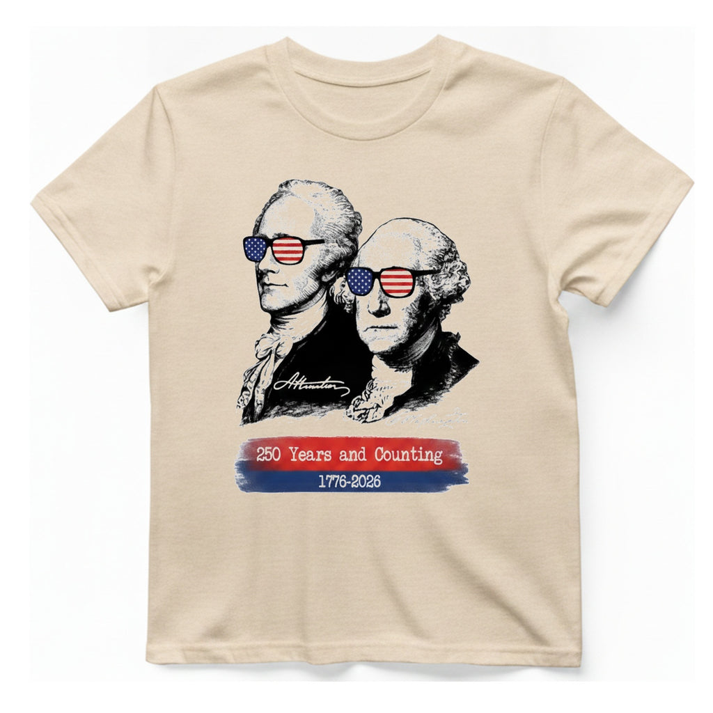 Founding Fathers Shades T-Shirt - Natural front