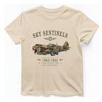 Sky Sentinels Fighter Plane T-Shirt - Natural front
