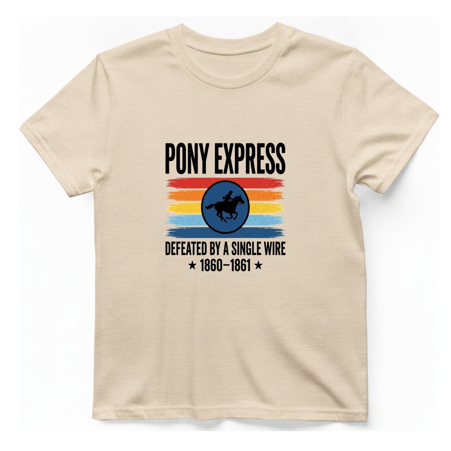 Pony Express Memorial T-Shirt - Natural front