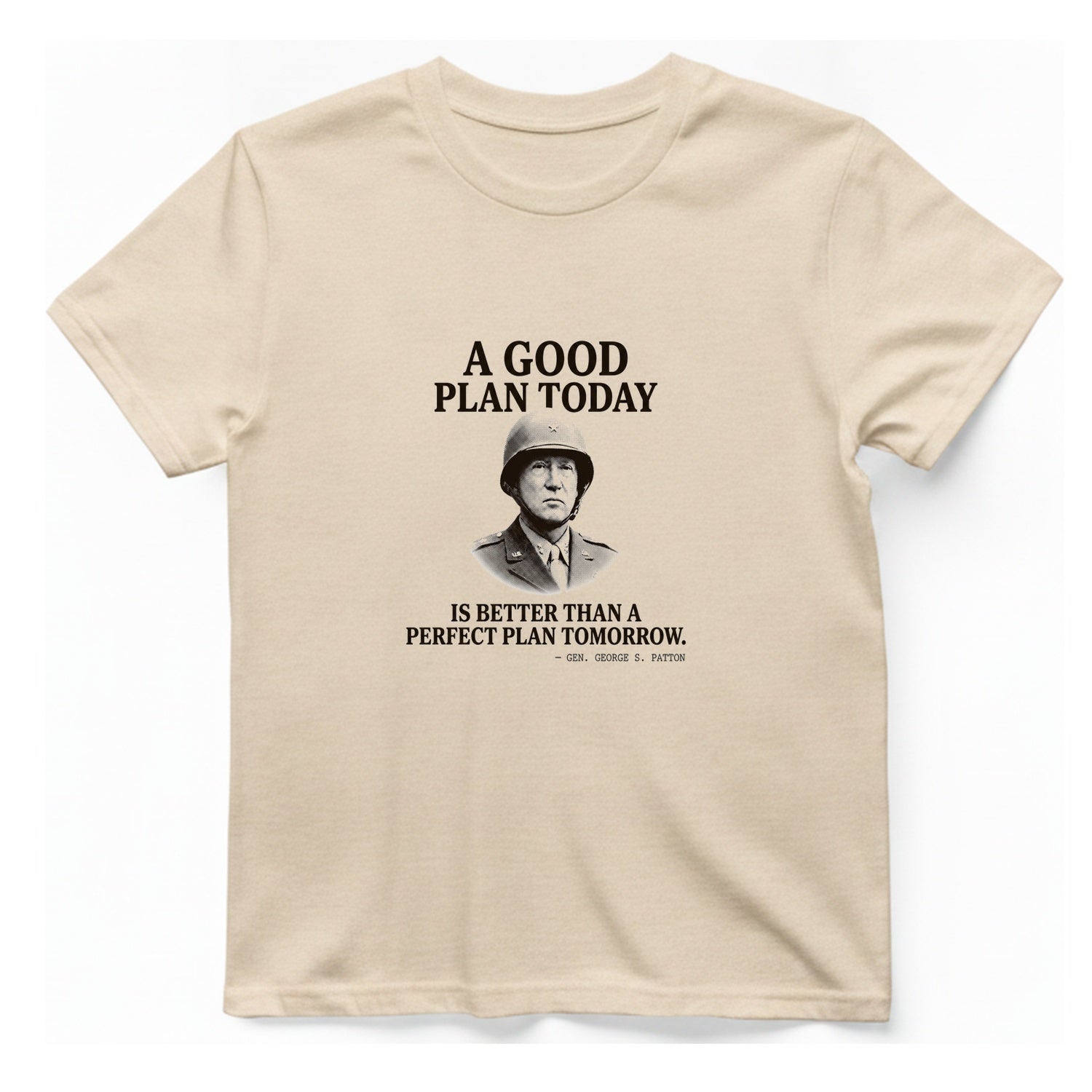 Patton Good Plan T-Shirt - Natural front