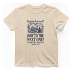 Row To The Next Ship T-Shirt - Natural front