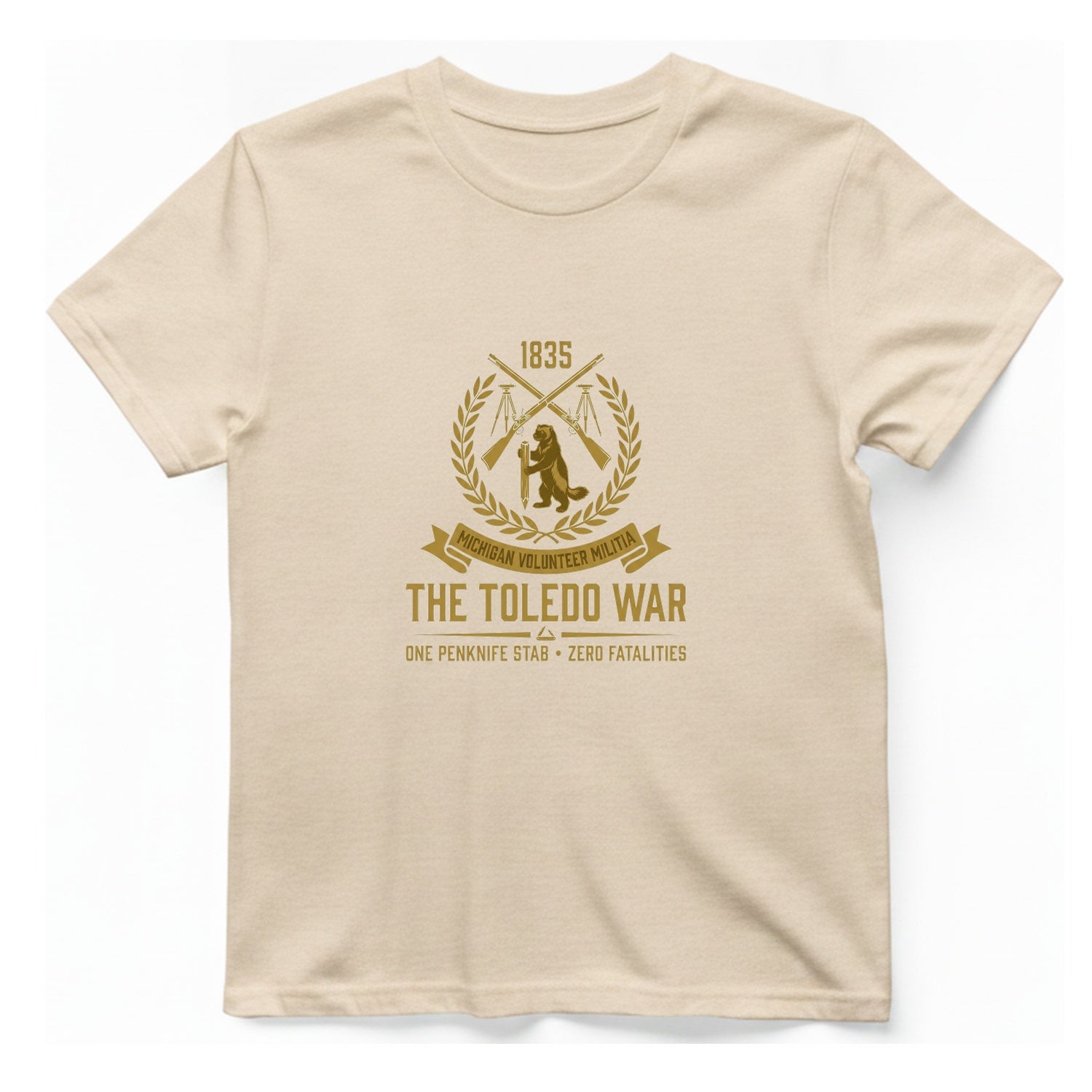 The Toledo War Michigan Volunteer T-Shirt - Natural front