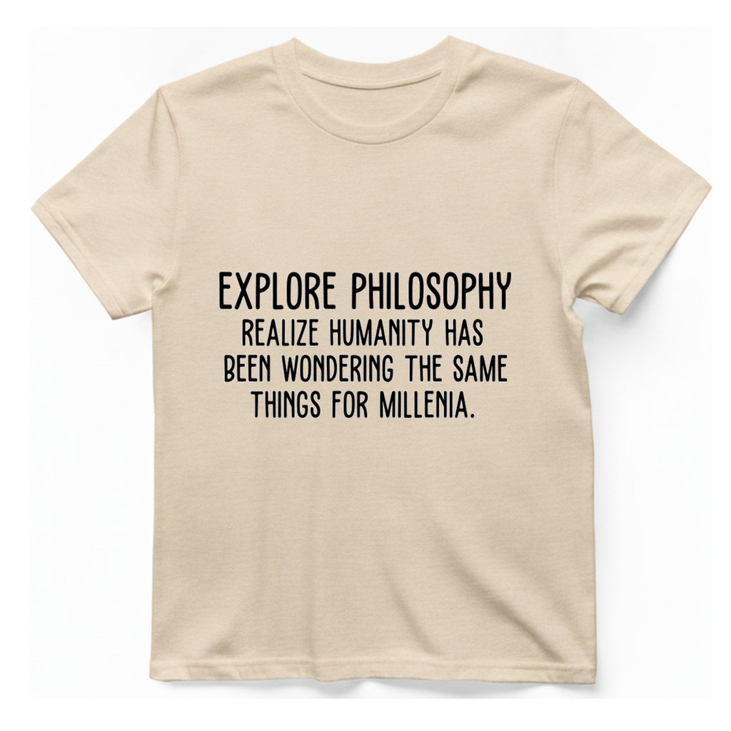Explore Philosophy T-Shirt - Natural front