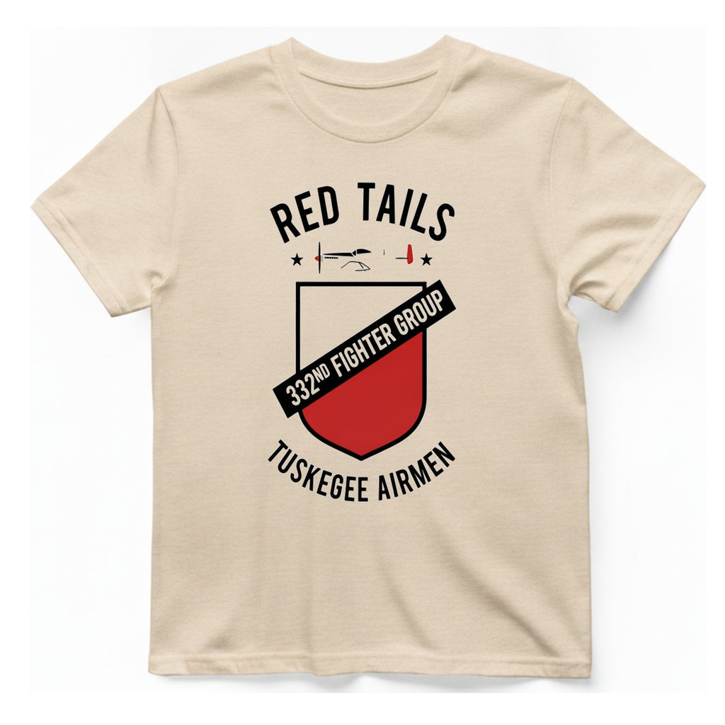 Red Tails 332Nd Fighter Group T-Shirt - Natural front