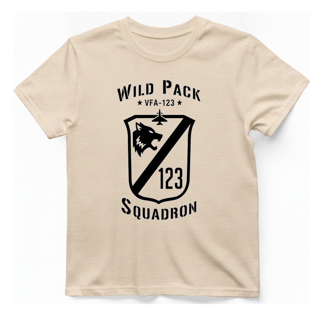 Wild Pack Vfa Squadron T-Shirt - Natural front