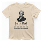 Burr Duel Review T-Shirt - Natural front