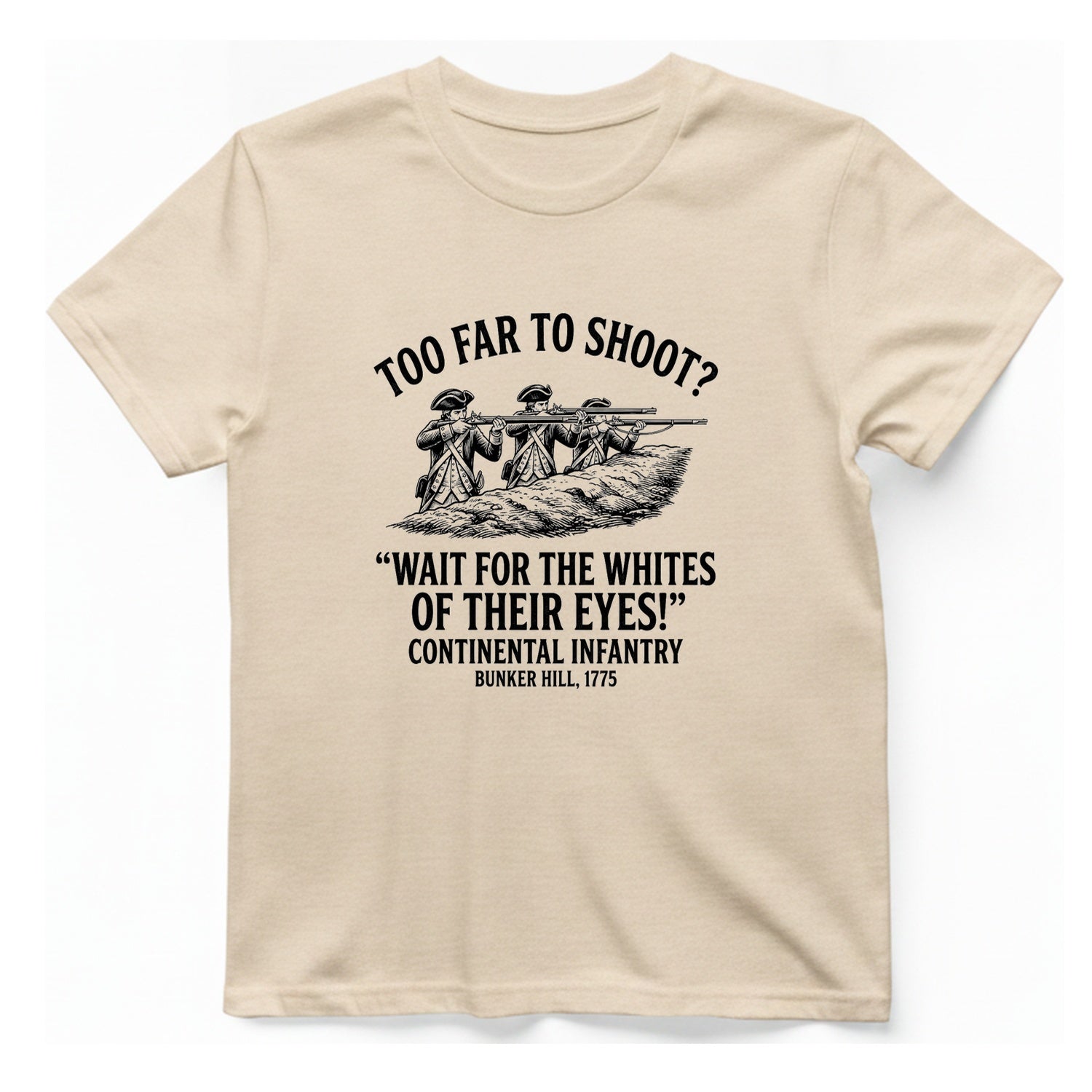 Whites of Their Eyes Bunker T-Shirt - Natural front