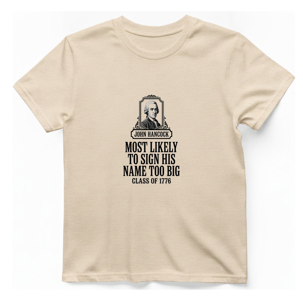 John Hancock Signature Superlative T-Shirt - Natural front