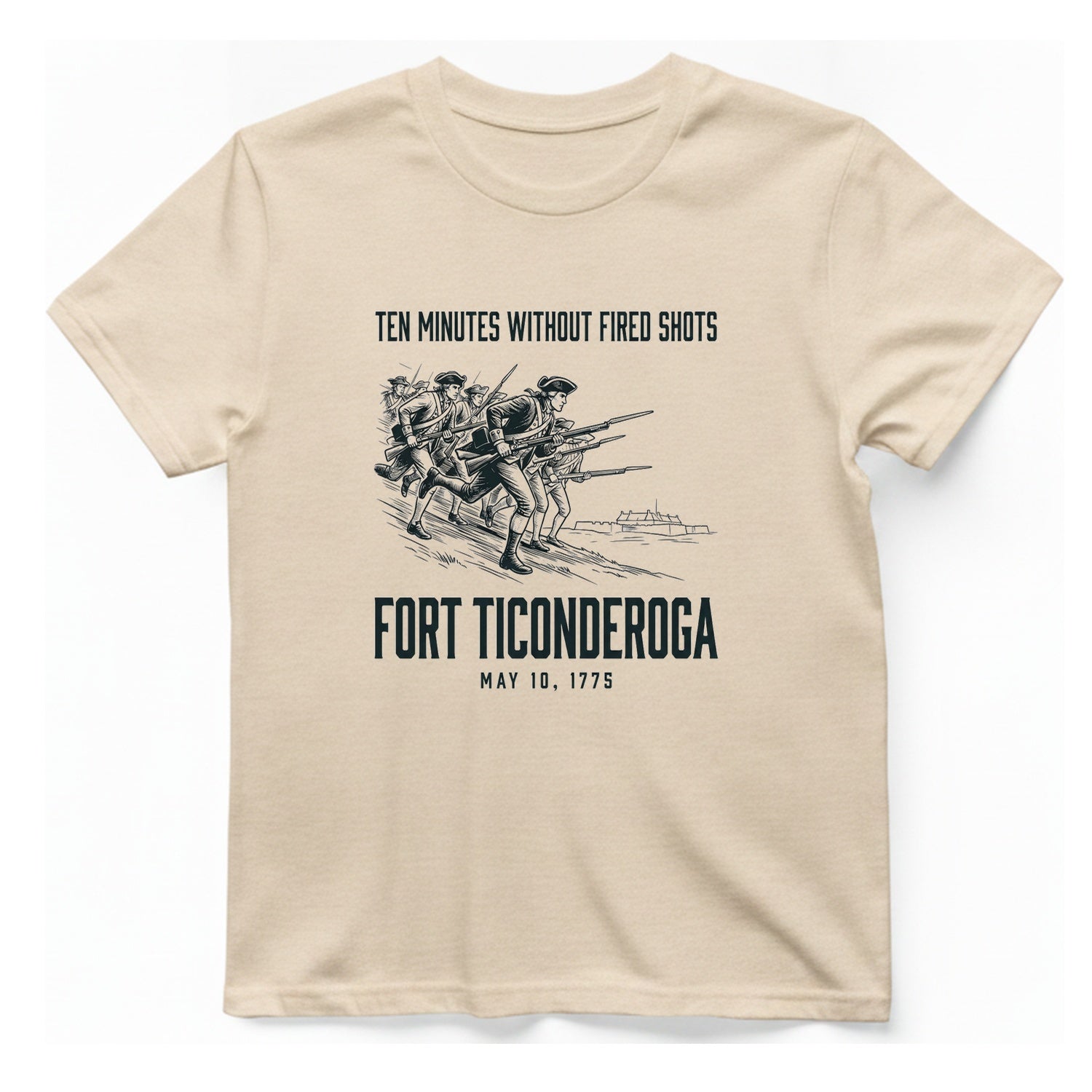 Fort Ticonderoga Ten Minutes T-Shirt - Natural front
