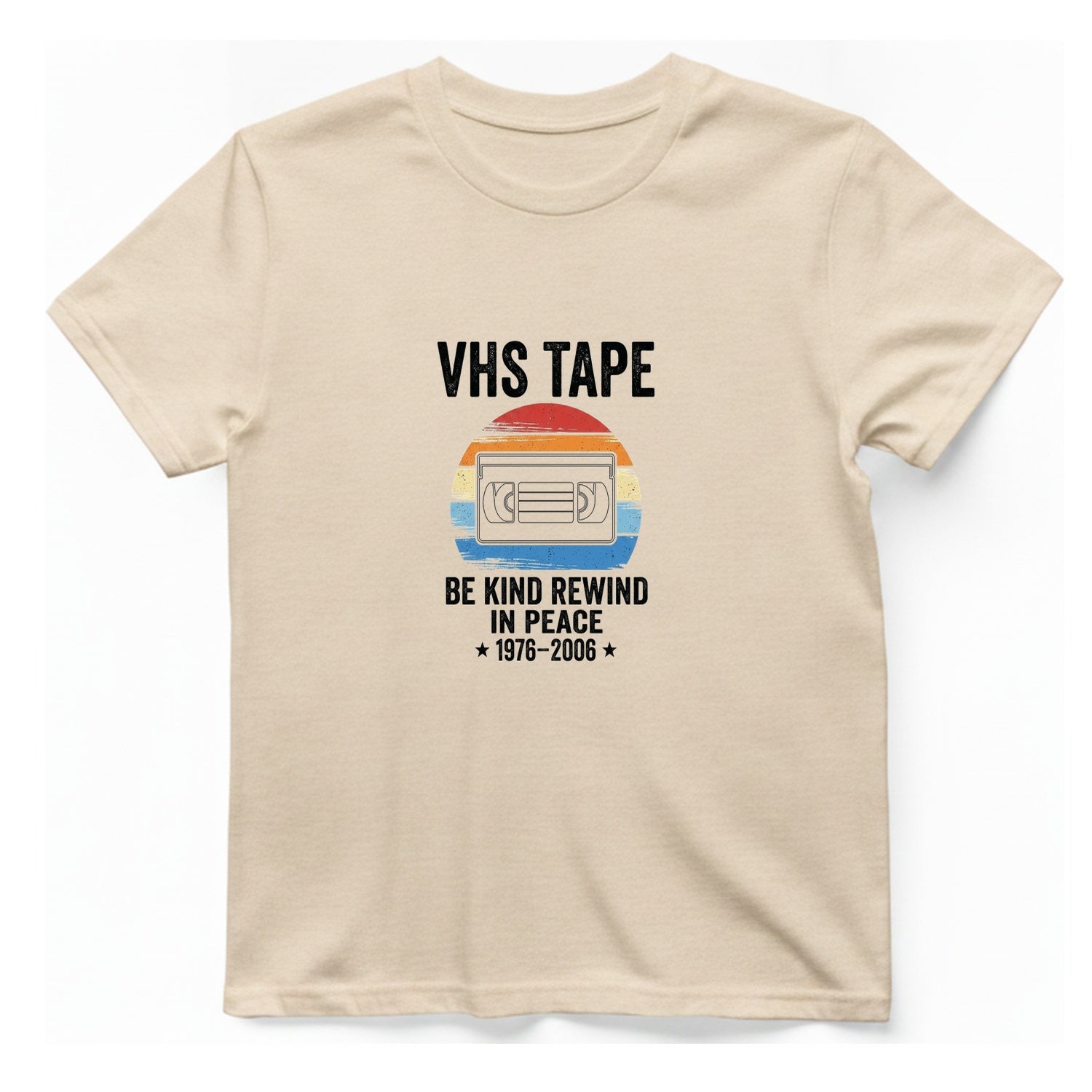 Vhs Tape Memorial T-Shirt - Natural front