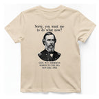Sherman March To Sea T-Shirt - Natural front