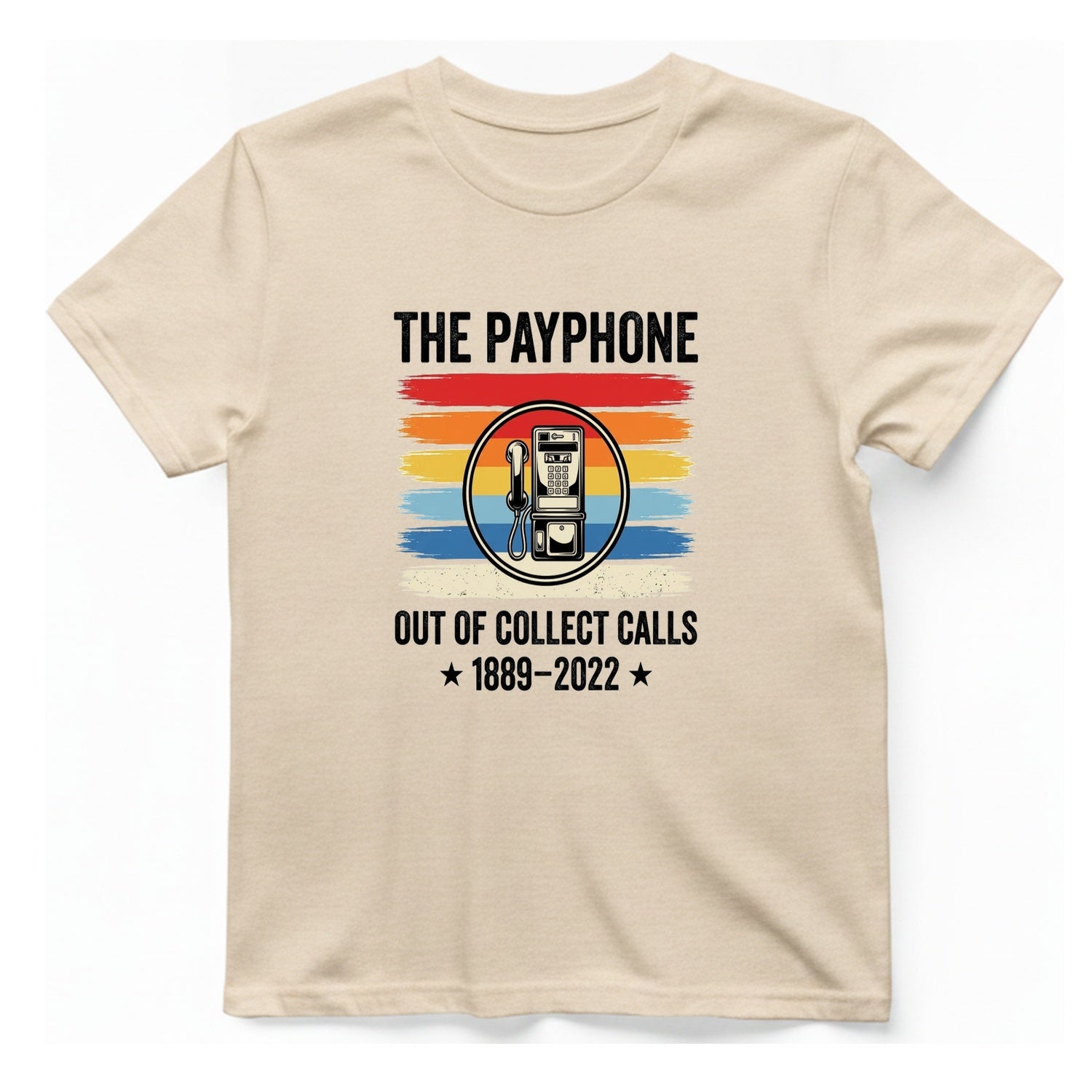 Public Payphone Memorial T-Shirt - Natural front