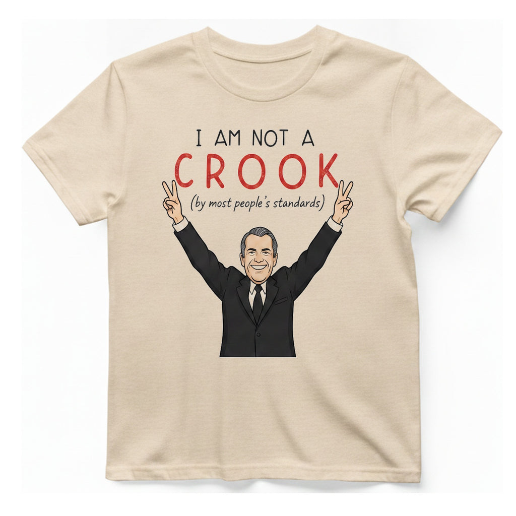 I Am Not A Crook T-Shirt - Natural front