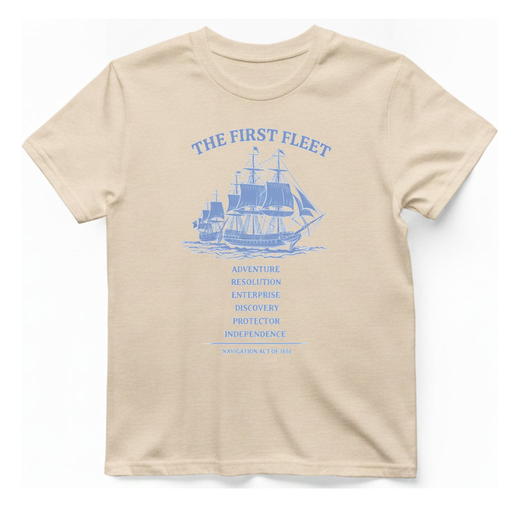 First Fleet Navigation Act T-Shirt - Natural front