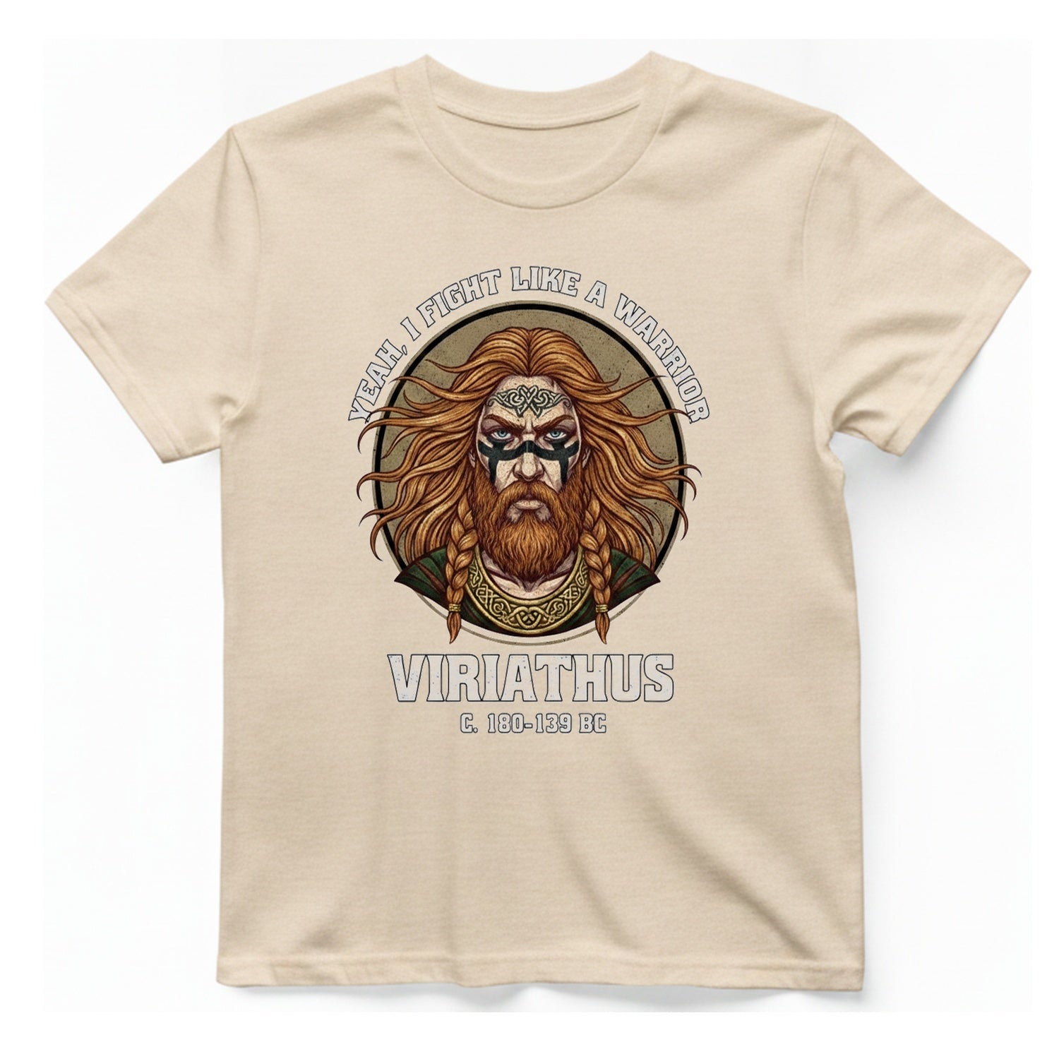 Viriathus Warrior T-Shirt - Natural front