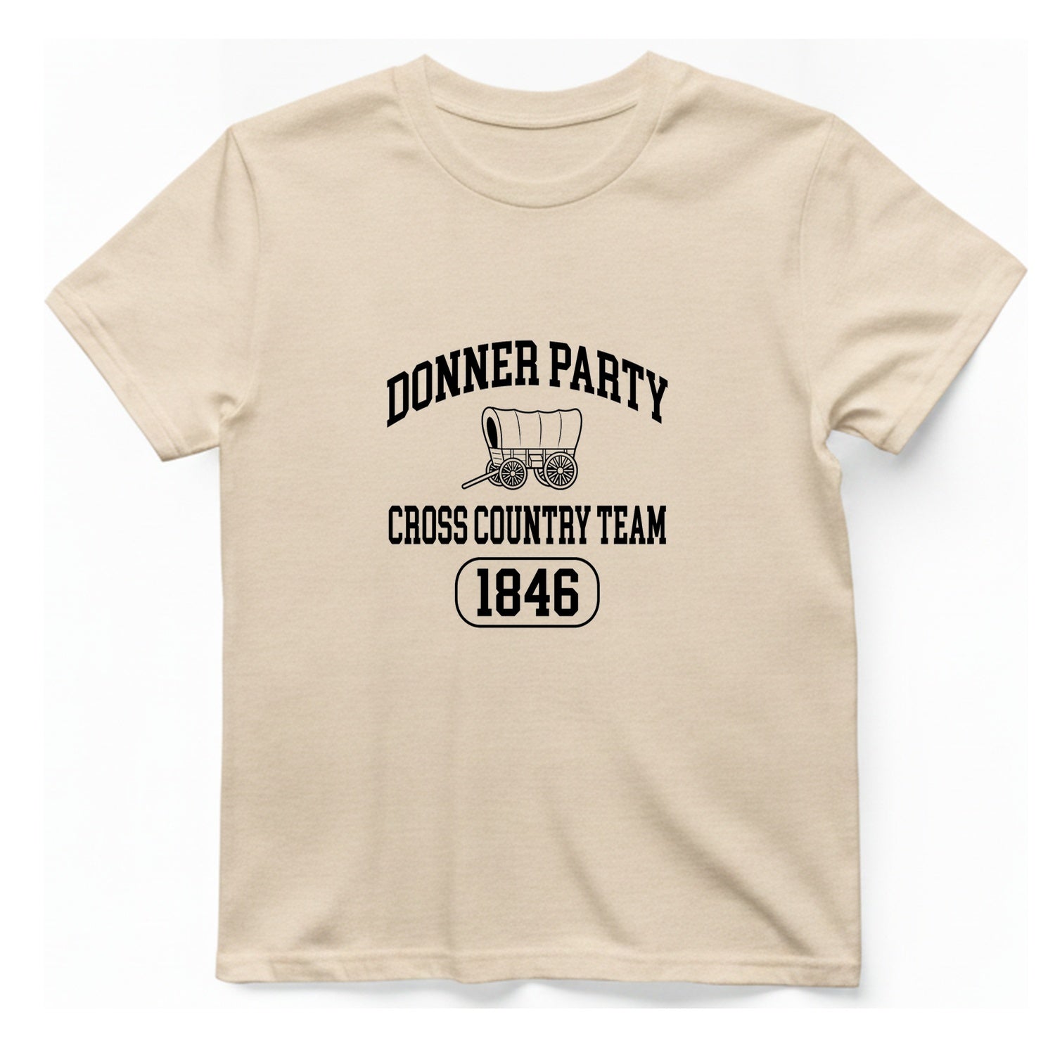 Donner Party Cross Country Team T-Shirt - Natural front