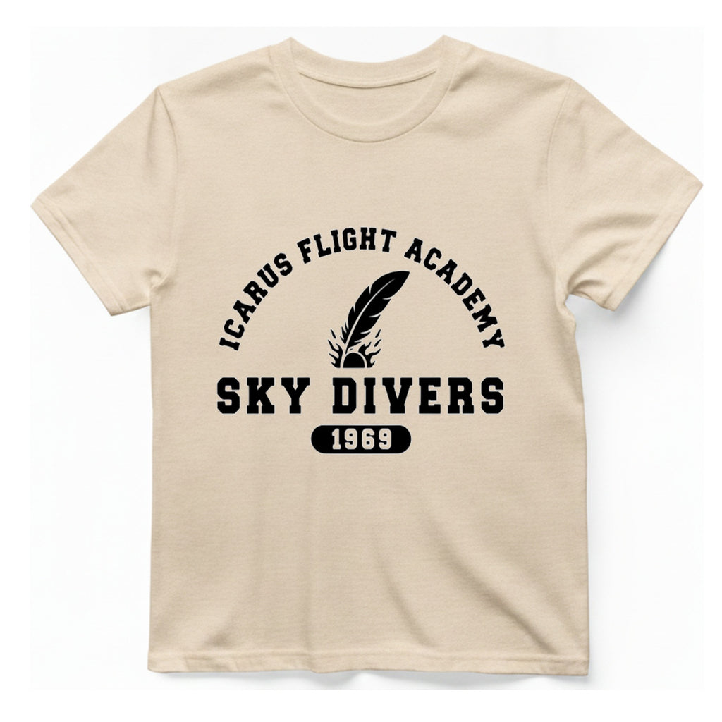 Icarus Flight Academy T-Shirt - Natural front