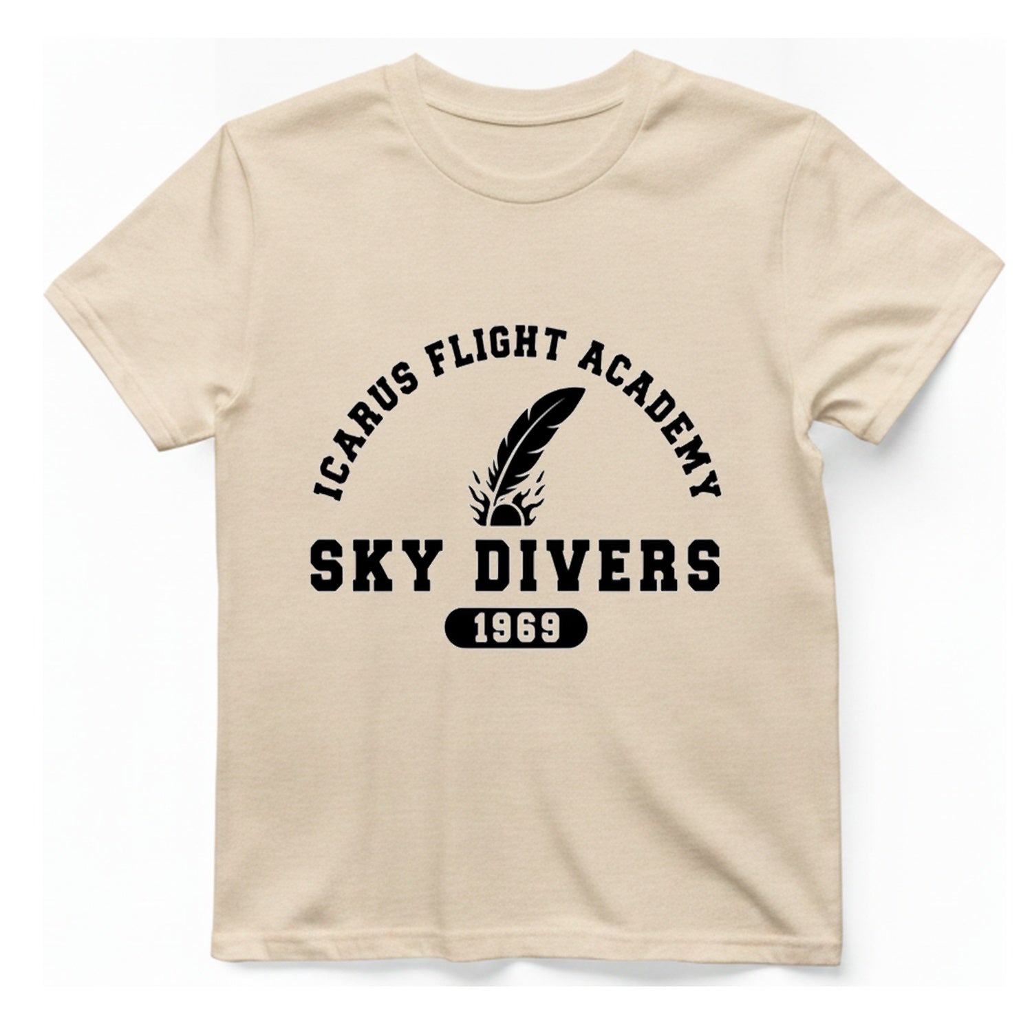 Icarus Flight Academy T-Shirt - Natural front