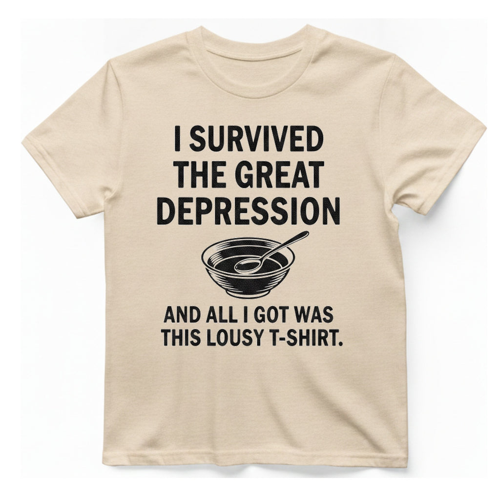 Great Depression T-Shirt - Natural front