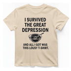 Great Depression T-Shirt - Natural front