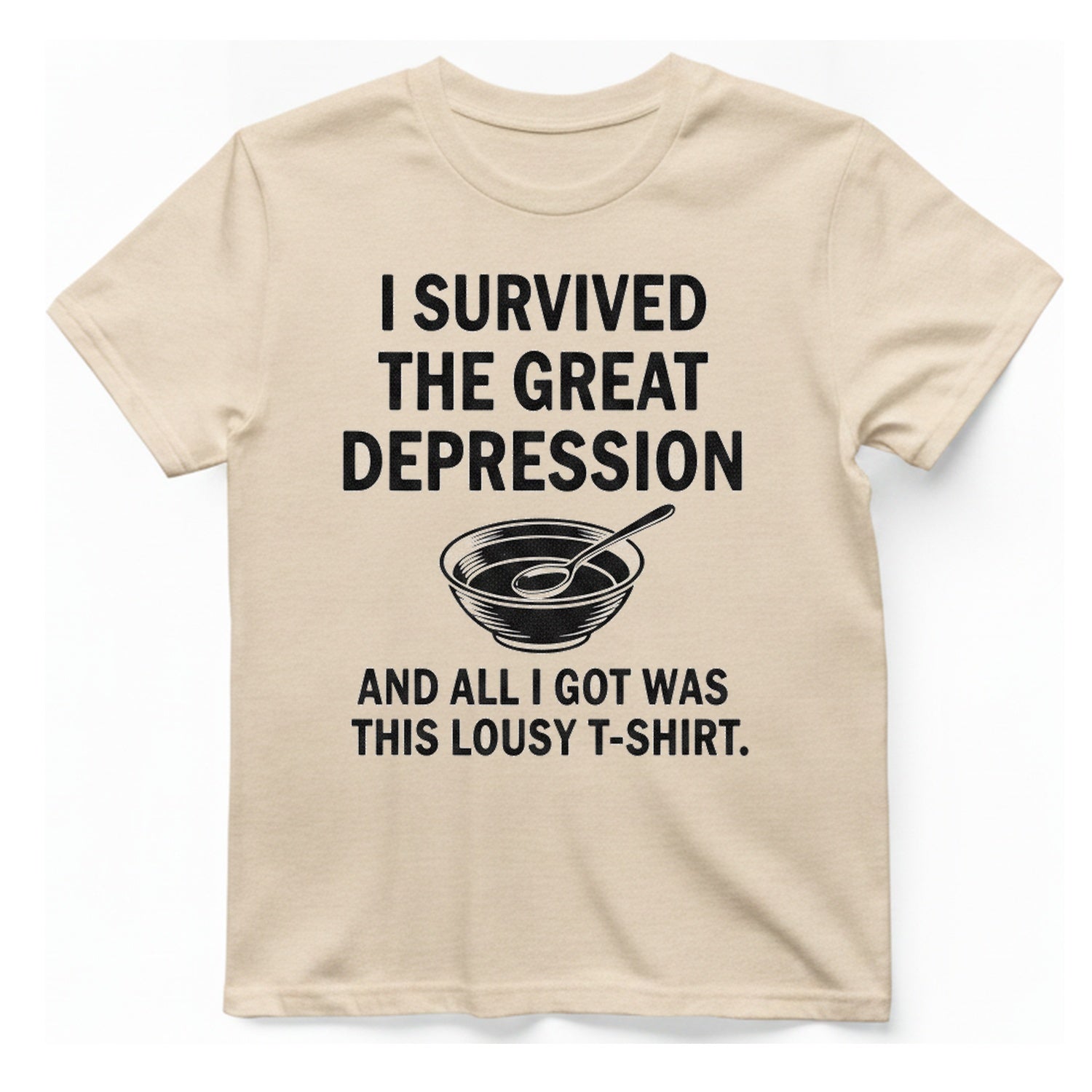Great Depression T-Shirt - Natural front