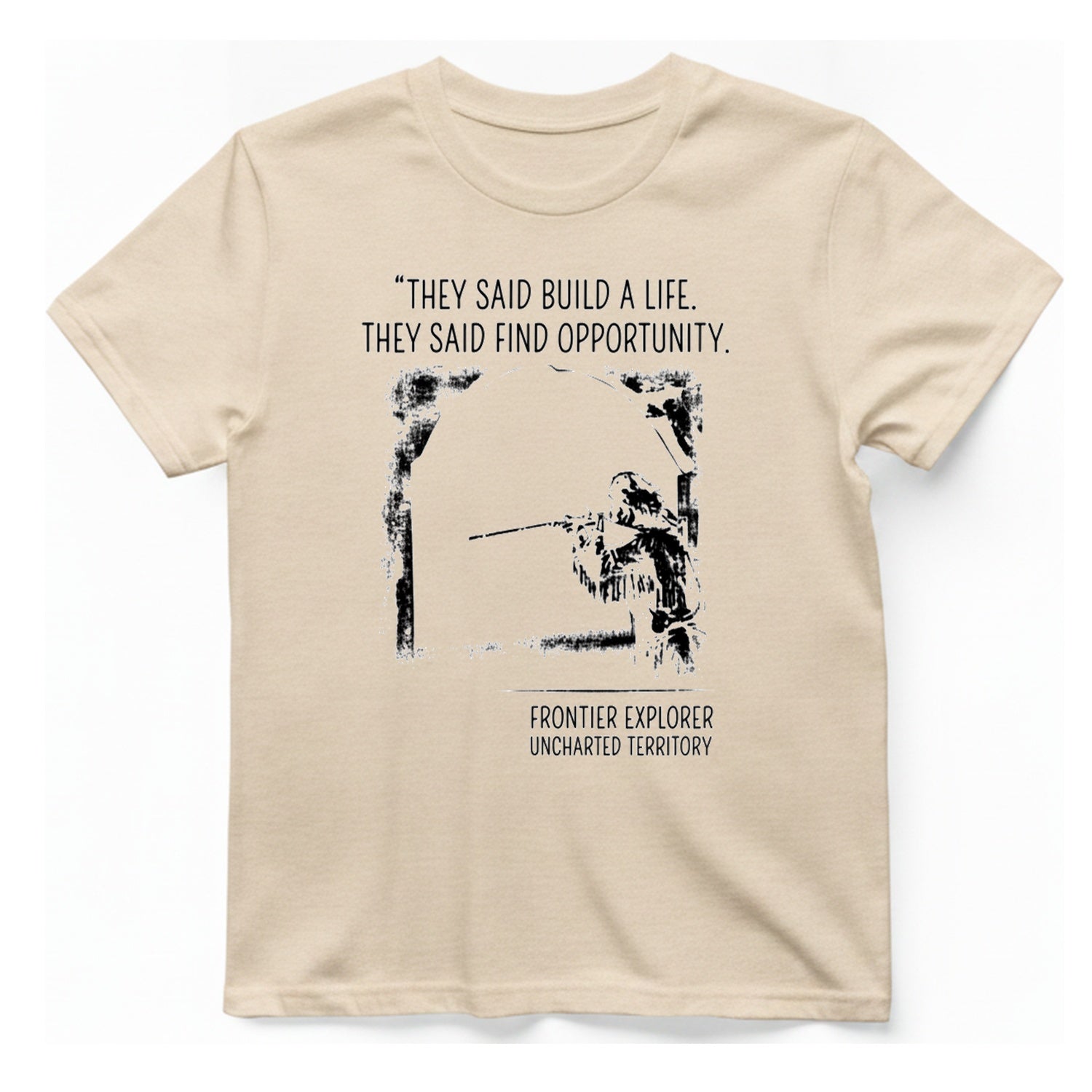 Frontier Explorer Uncharted T-Shirt - Natural front