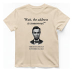 Lincoln Procrastination T-Shirt - Natural front