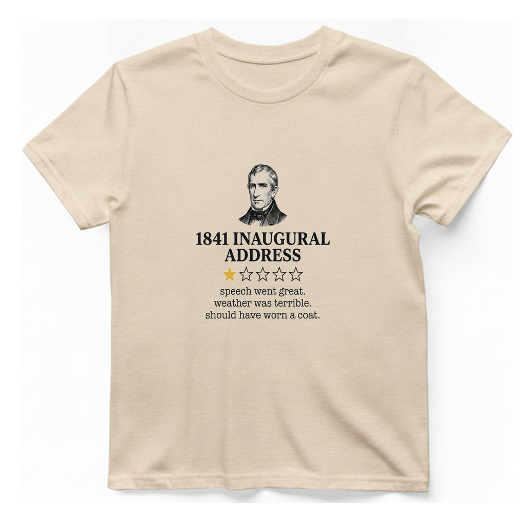 Inaugural Address Review T-Shirt - Natural front