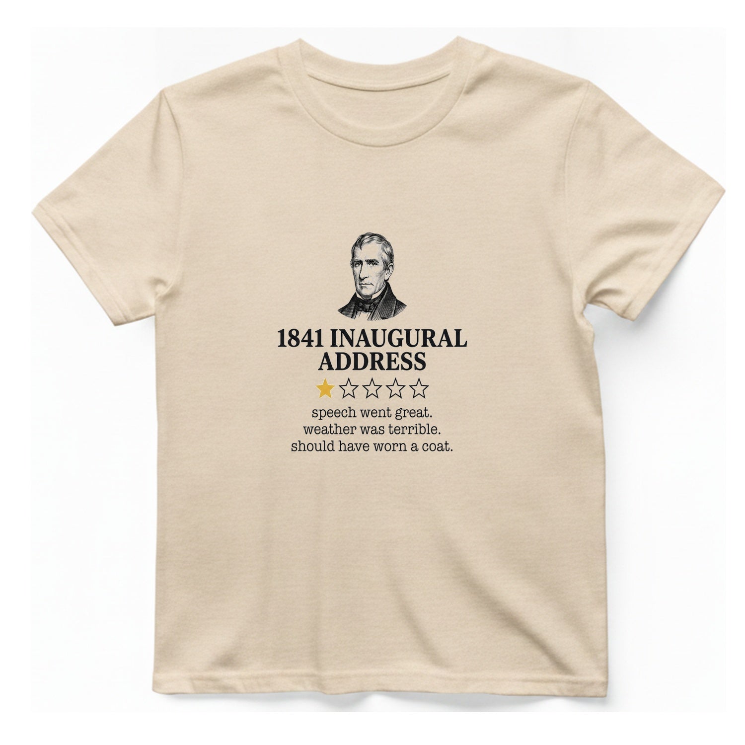 Inaugural Address Review T-Shirt - Natural front