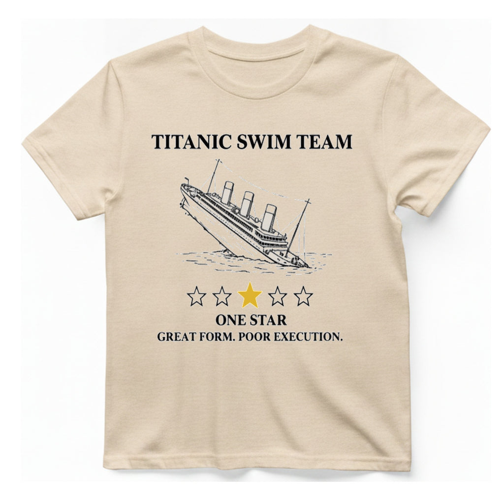 Titanic Swim Team T-Shirt - Natural front