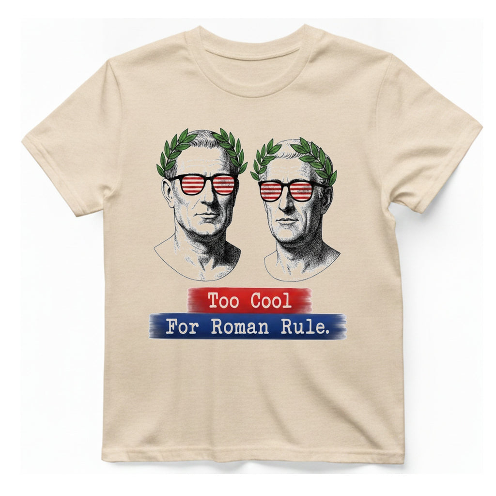 Too Cool For Roman Rule T-Shirt - Natural front
