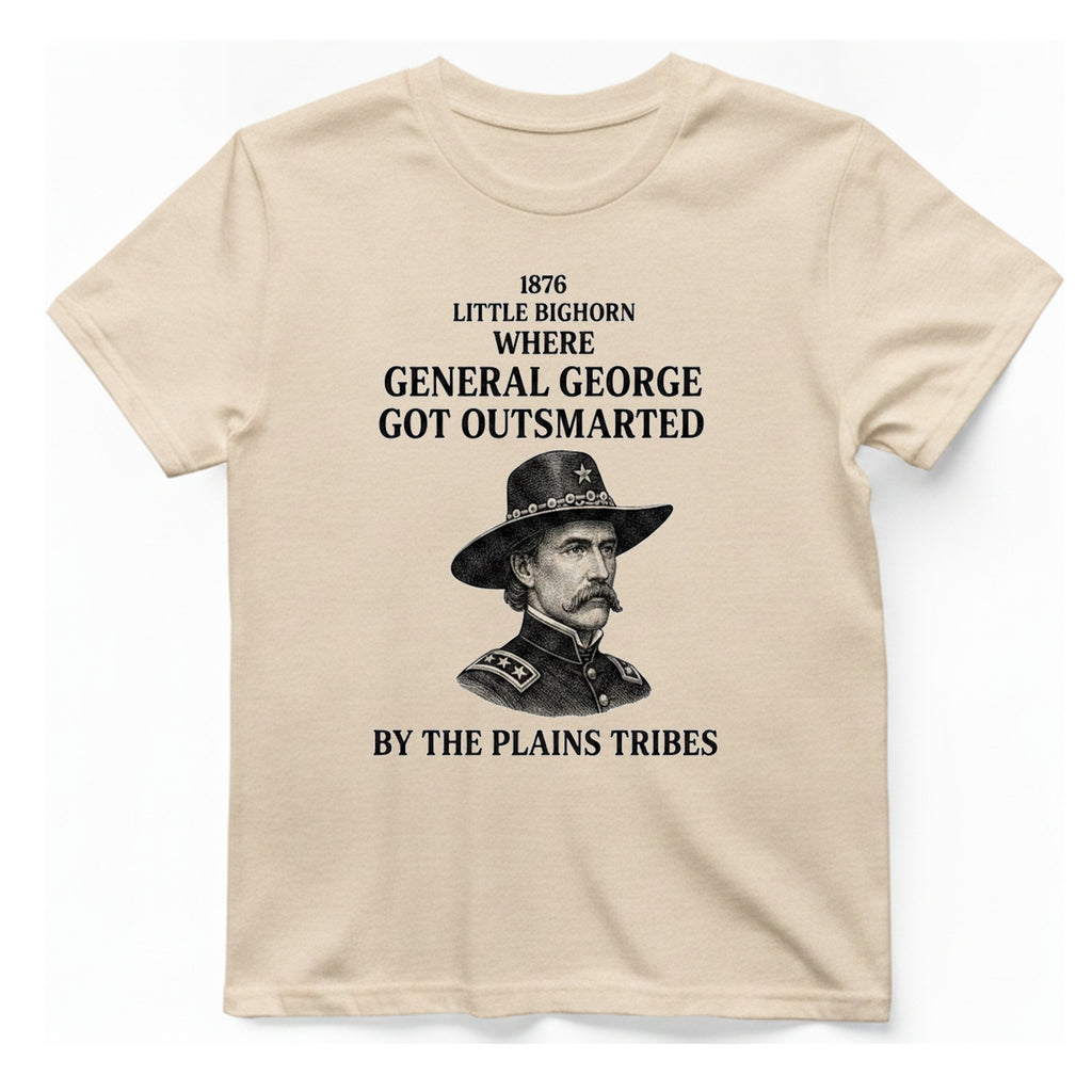 Little Bighorn Outsmarted T-Shirt - Natural front