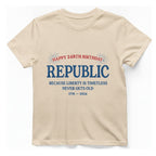 Republic 248Th Birthday T-Shirt - Natural front