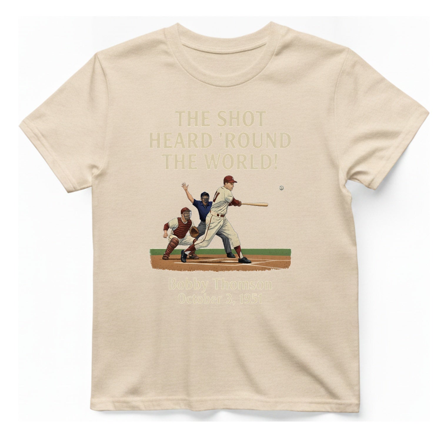 The Shot Heard 'Round The T-Shirt - Natural front