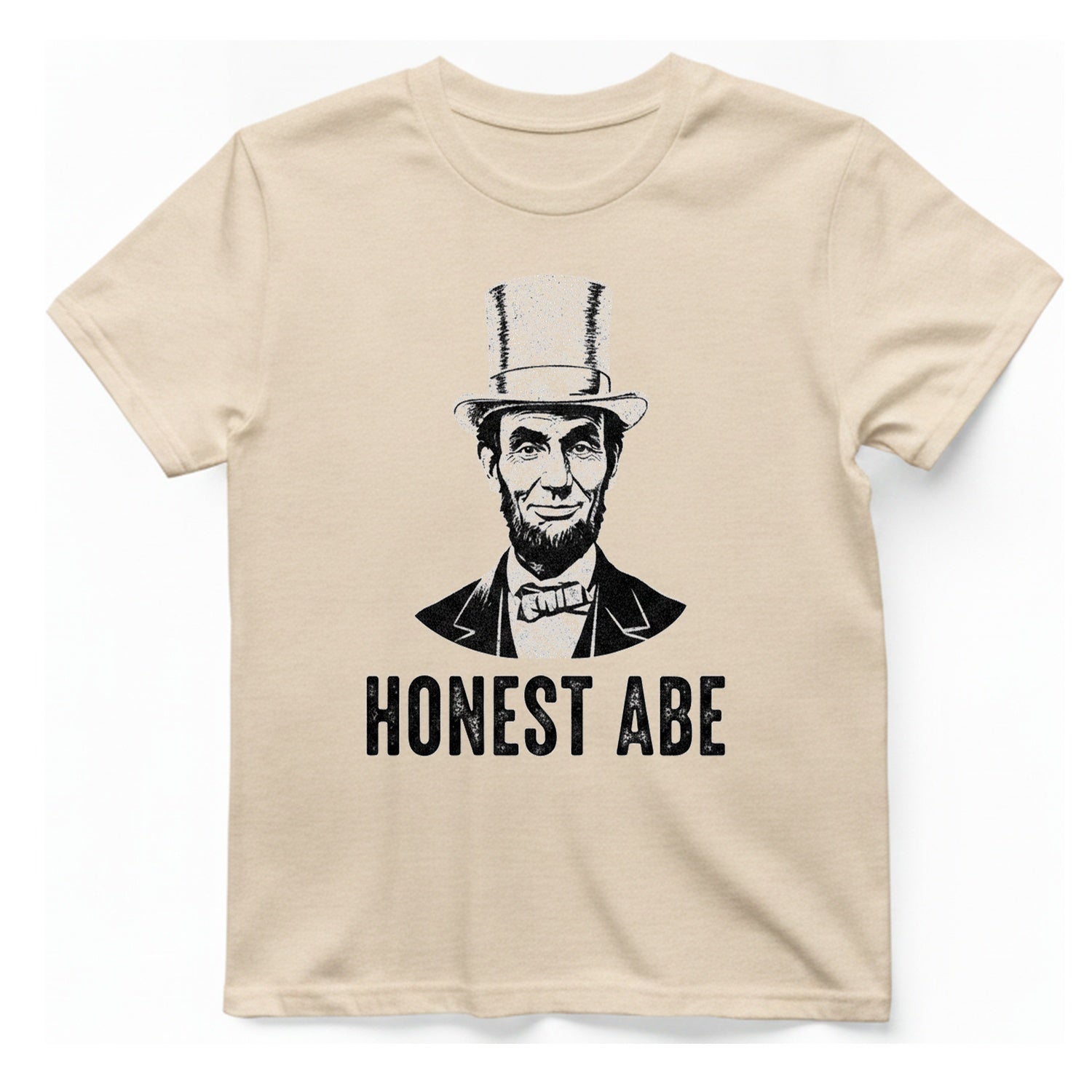 Honest Abe T-Shirt - Natural front