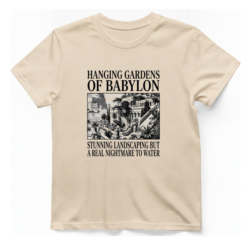 Hanging Gardens Landscaping T-Shirt - Natural front