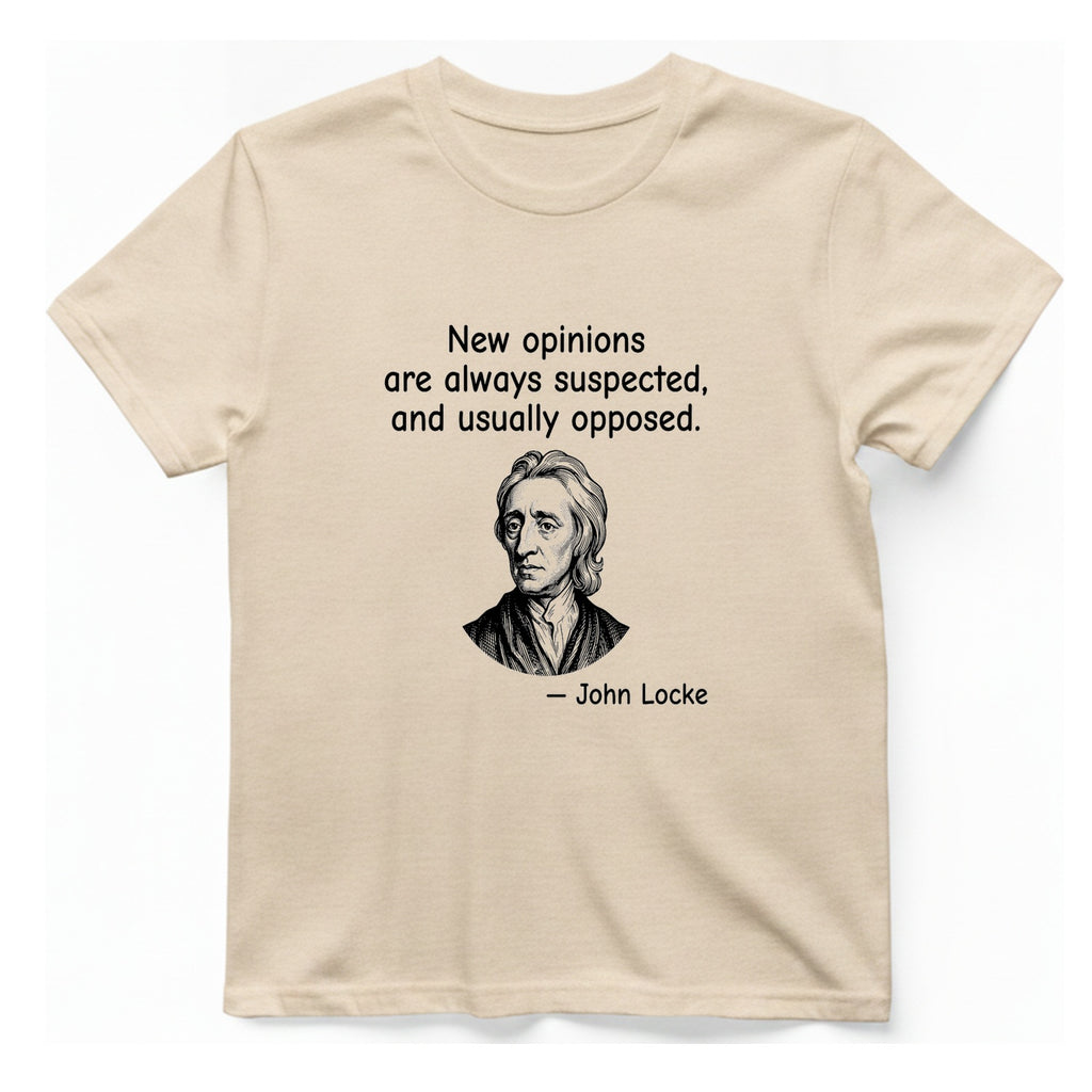 Locke New Opinions T-Shirt - Natural front
