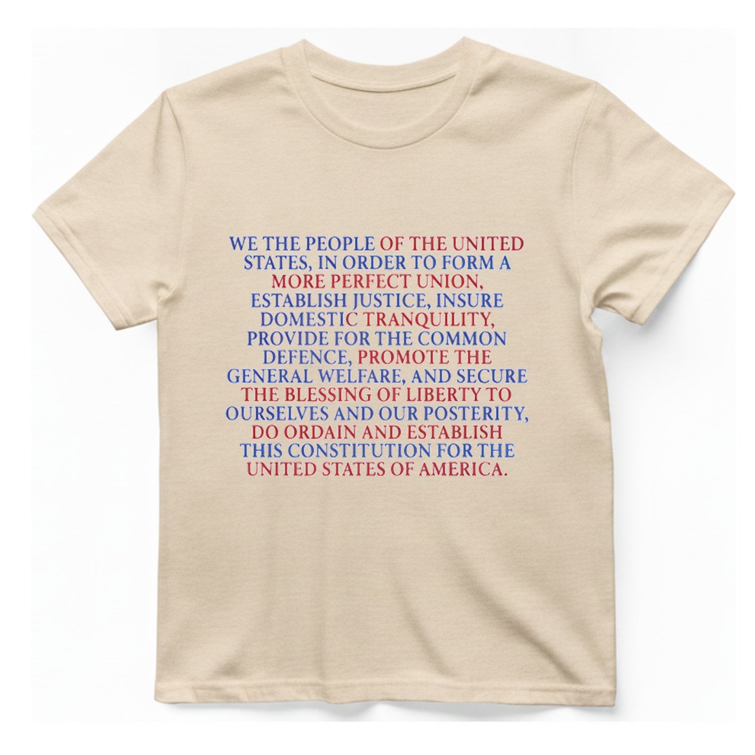 United States Constitution T-Shirt - Natural front